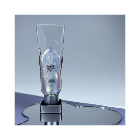 Liquid powder 01 NAILSOFTHENIGHT polvo espejo líquido con reflejo de verde a morado para uñas, 5 g