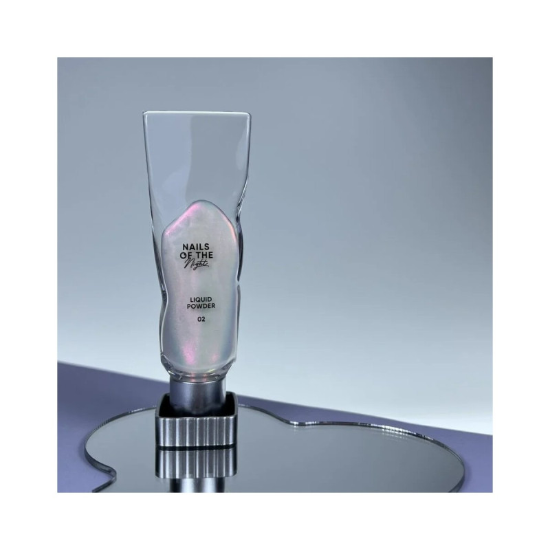 Liquid powder 02 NAILSOFTHENIGHT polvo espejo líquido con reflejo de verde a morado para uñas, 5 g