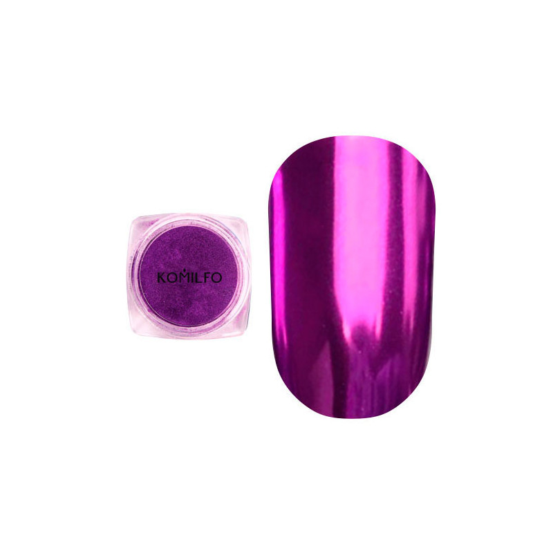 Mirror Powder N°008 (Polvo efecto espejo), Color Rosa fucsia, Komilfo, 0,5gr