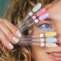 Base Cream 08 NAILS OF THE DAY NUEVA Fórmula, base de camuflaje de color blanco lechoso, 10 ml