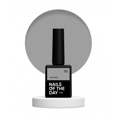 Color Base 02 Nails of the day, gris claro,10ml