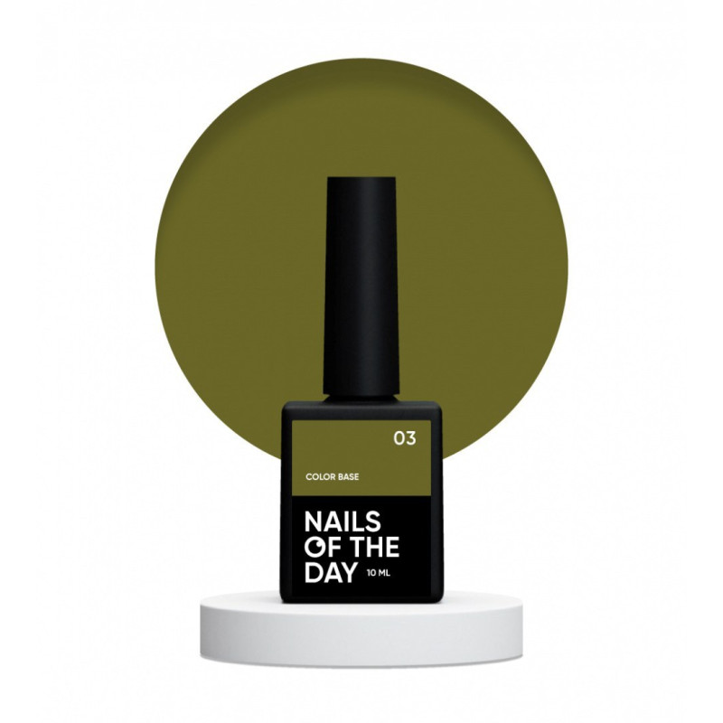 Color Base 03 Nails of the day, verde caqui,10ml