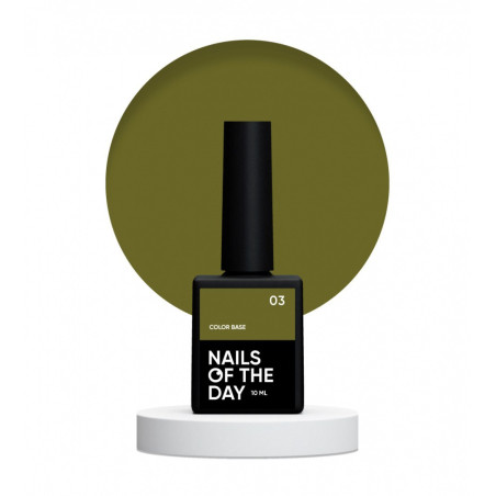 Color Base 03 Nails of the day, verde caqui,10ml