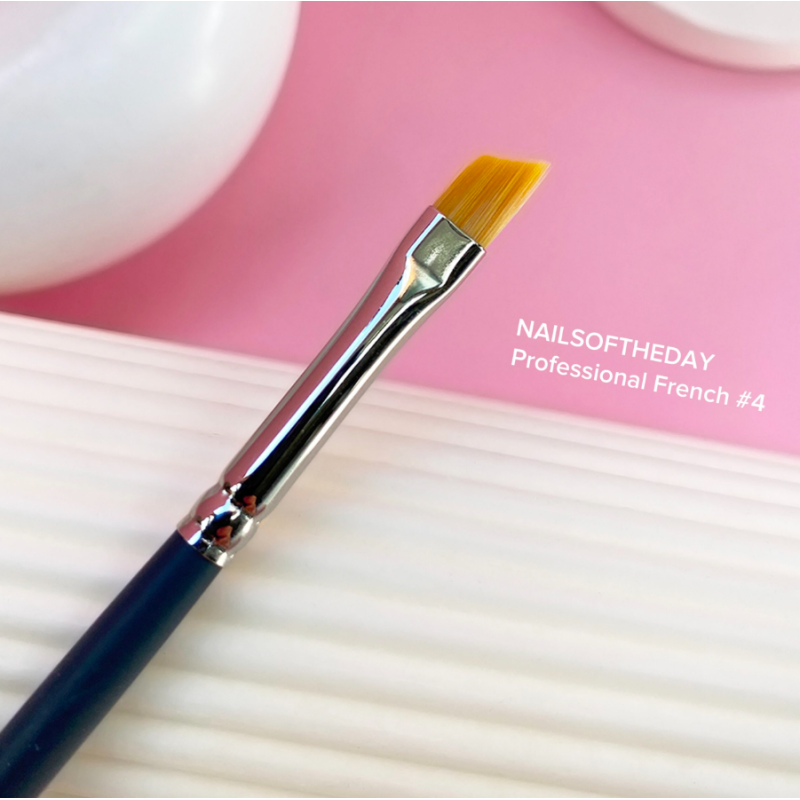 Pincel French 4 NAILSOFTHEDAY Nail Art  de pelo sintético