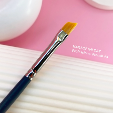 Pincel French 4 NAILSOFTHEDAY Nail Art  de pelo sintético