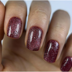 Esmalte Semipermanente Ojo de gato 08, Night Cat Reflectante Dark, 6ml