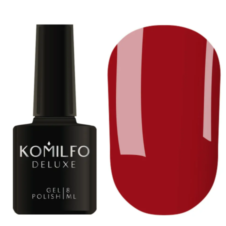 Esmalte Semipermanente D087 Rojo Oscuro, Komilfo, 8 ml