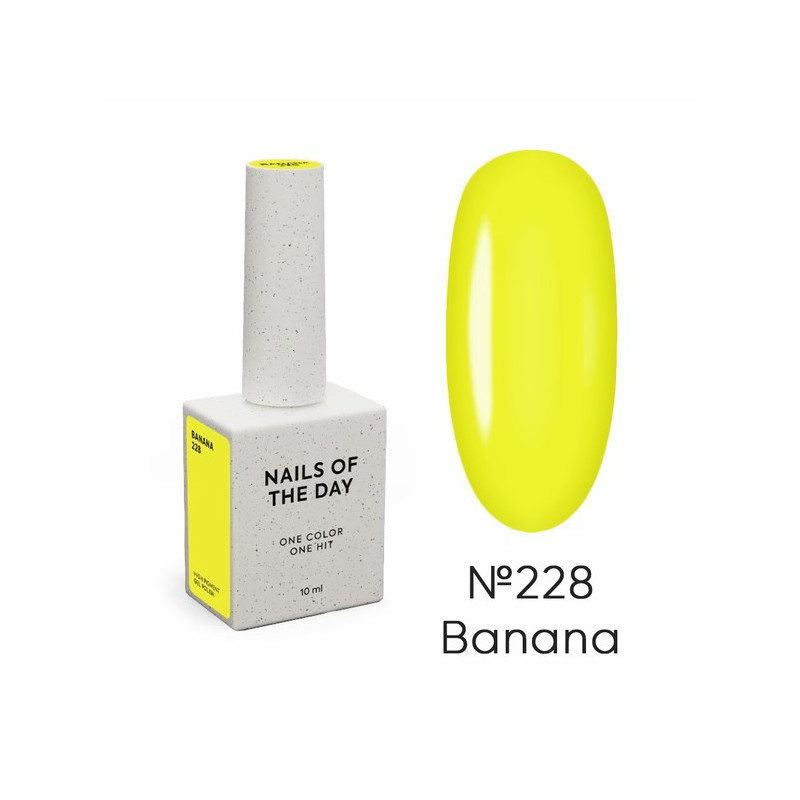 Esmalte Semipermanente Let's special Banana NAILSOFTHEDAY, amarillo neón, 10ml