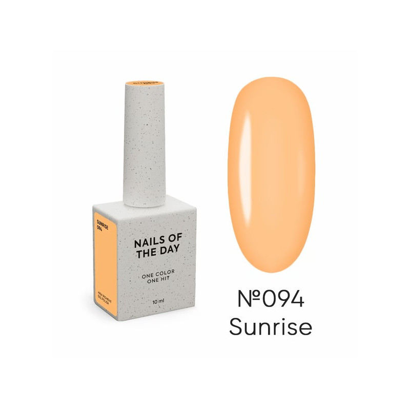 Esmalte Semipermanente Let's special Sunrise NAILSOFTHEDAY, naranja cálido, 10ml
