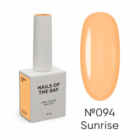 Esmalte Semipermanente Let's special Sunrise NAILSOFTHEDAY, naranja cálido, 10ml