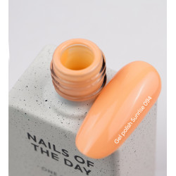Esmalte Semipermanente Let's special Sunrise NAILSOFTHEDAY, naranja cálido, 10ml