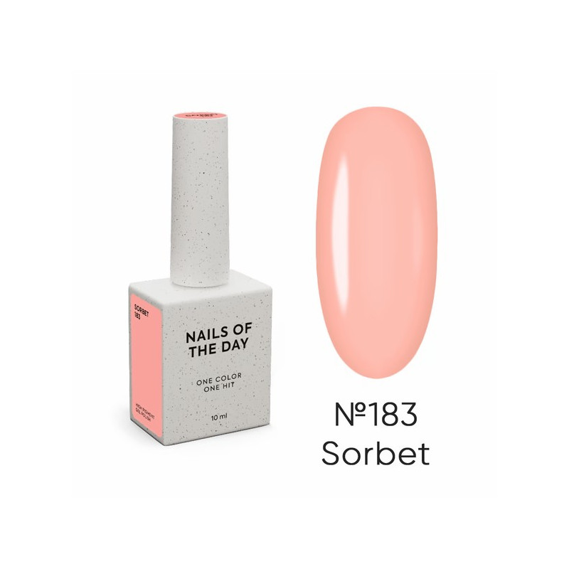 Esmalte Semipermanente Let's special Sorbet NAILSOFTHEDAY, melocotón suave, 10ml
