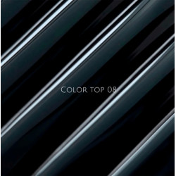 Color Top 08 NAILSOFTHRDAY, top de color negro, sin capa adhesiva,10ml