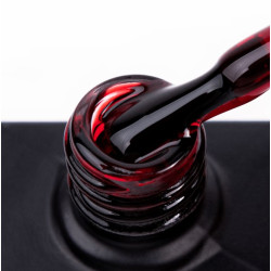 Color Top Vitrage 07 NAILSOFTHRDAY, top de color burdeos translúcido, sin capa adhesiva,10ml