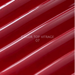 Color Top Vitrage 07 NAILSOFTHRDAY, top de color burdeos translúcido, sin capa adhesiva,10ml