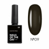 Color Top 09 NAILSOFTHRDAY, top de color negro, sin capa adhesiva,10ml
