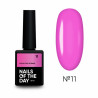 Color Top Vitrage 11 NAILSOFTHRDAY, top de color rosa brillante translúcido, sin capa adhesiva,10ml