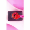 Color Top Vitrage 11 NAILSOFTHRDAY, top de color rosa brillante translúcido, sin capa adhesiva,10ml