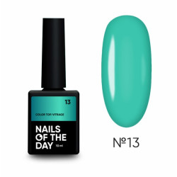 Color Top Vitrage 13 NAILSOFTHRDAY, top de color azul marino translúcido, sin capa adhesiva,10ml