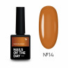 Color Top Vitrage 14 NAILSOFTHRDAY, top de color Caramelo translúcido, sin capa adhesiva,10ml