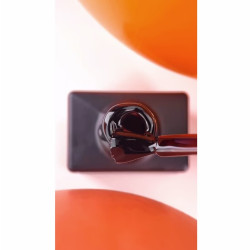 Color Top Vitrage 17 NAILSOFTHRDAY, top de color Chocolate Oscuro translúcido, sin capa adhesiva,10ml