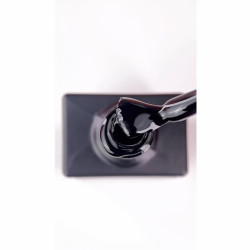 Color Top Vitrage 18 NAILSOFTHRDAY, top de color gris grafito-negro translúcido, sin capa adhesiva,10ml