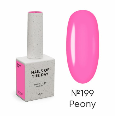 Esmalte Semipermanente Let's special Peony 199 NAILSOFTHEDAY, Rosa cálido intenso, 10ml