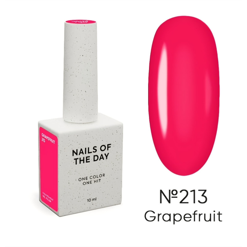 Esmalte Semipermanente Let's special Grapefruit NAILSOFTHEDAY, frambuesa neón, 10ml