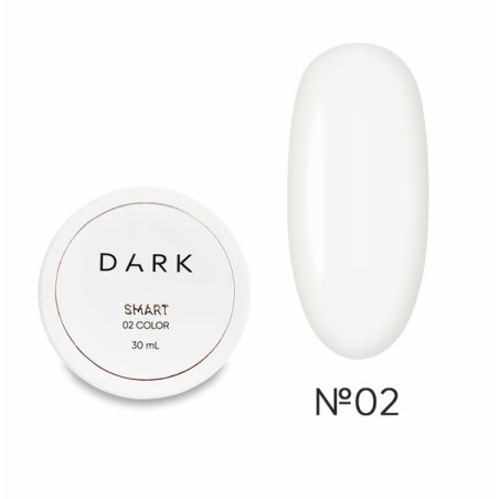 Gel Constructor Dark Smart Builder Gel 02, Blanco Lechoso, 30 ml