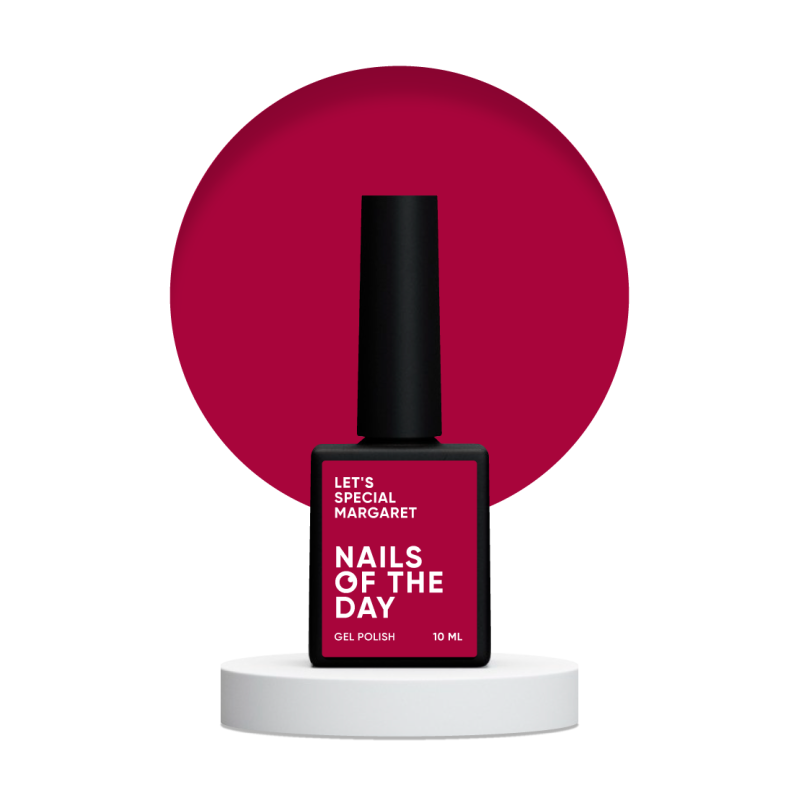 Esmalte Semipermanente Let's special Margaret NAILSOFTHEDAY, Rojo Claro, 10ml