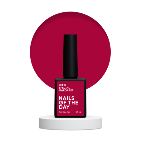 Esmalte Semipermanente Let's special Margaret NAILSOFTHEDAY, Rojo Claro, 10ml