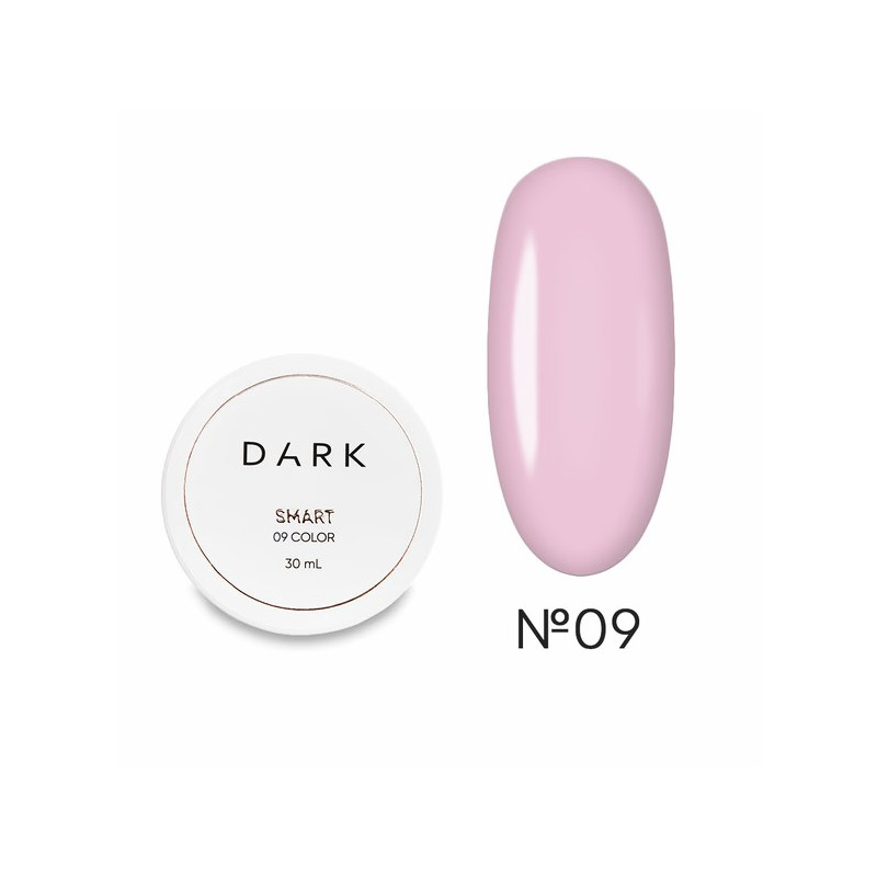 Gel Constructor Dark Smart Builder Gel 09, Rosa, 30 ml