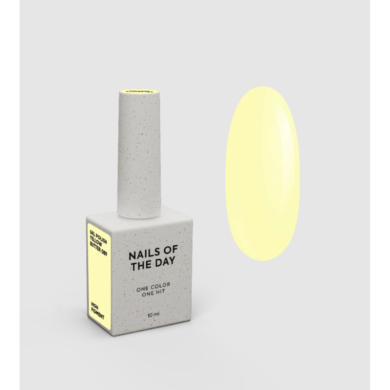Esmalte Semipermanente Let's special Yellow Butter NAILSOFTHEDAY, amarillo claro, 10ml