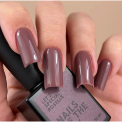 Esmalte semipermanenete Let's special Roselle Nailsoftheday, color lila grisáceo, 10ml