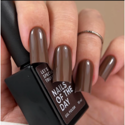 Esmalte semipermanenete Let's special Truffle 014 Nailsoftheday, color caramelo oscuro, 10ml