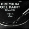 Premium Gel Paint Black  Wipe Nailsoftheday, 5ml