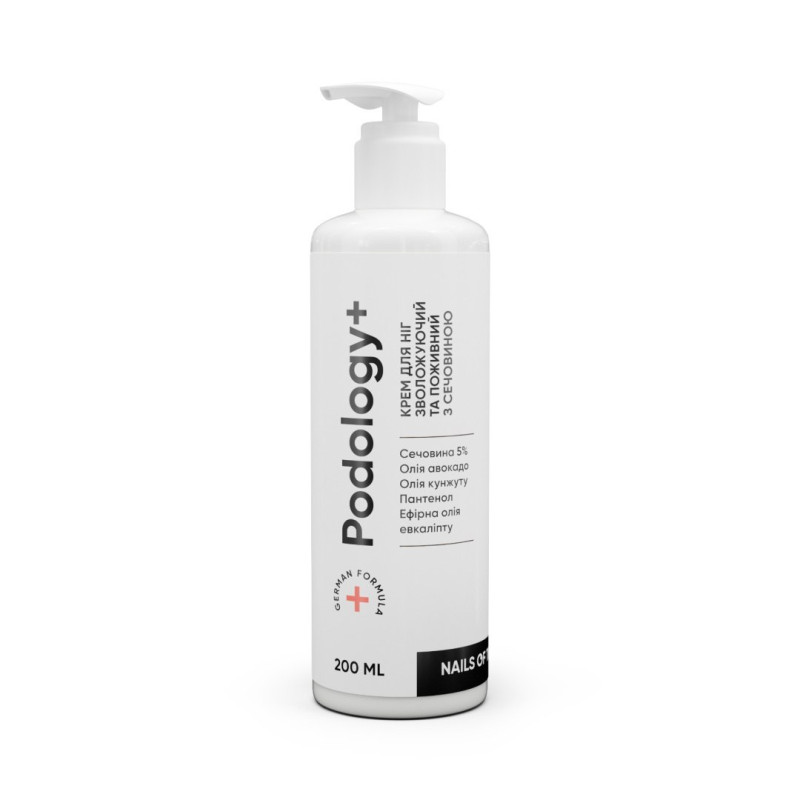 Crema con urea hidratante y nutritiva para pies Podology+ NAILSOFTHEDAY, 200 ML
