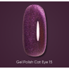 Esmalte Semipermanente Ojo de gato 15  Dark, violeta, 6ml