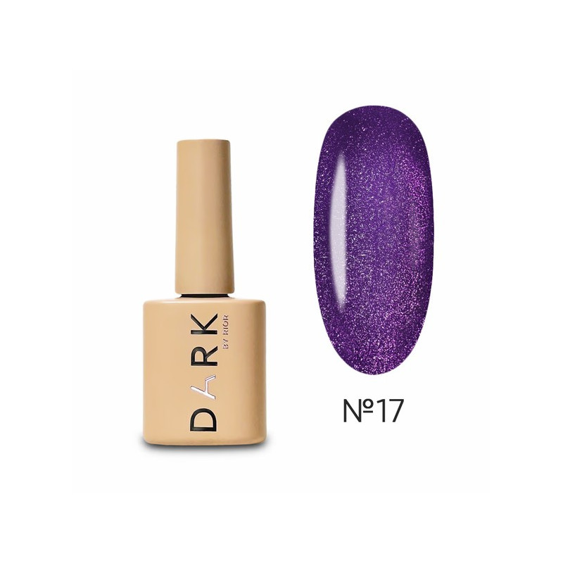 Esmalte Semipermanente Ojo de gato 17  Dark, Morado, 6ml