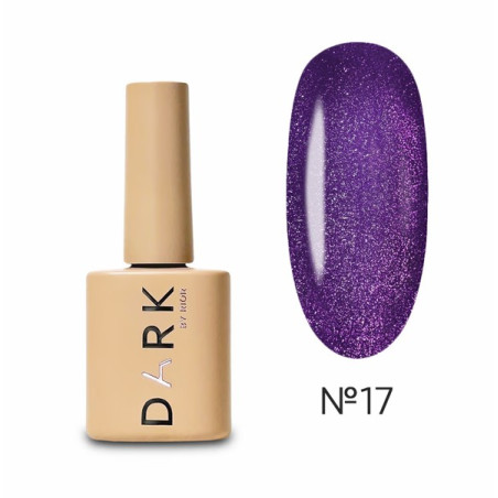 Esmalte Semipermanente Ojo de gato 17  Dark, Morado, 6ml