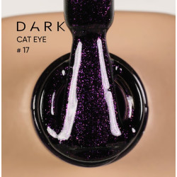Esmalte Semipermanente Ojo de gato 17  Dark, Morado, 6ml