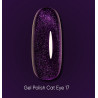 Esmalte Semipermanente Ojo de gato 17  Dark, Morado, 6ml