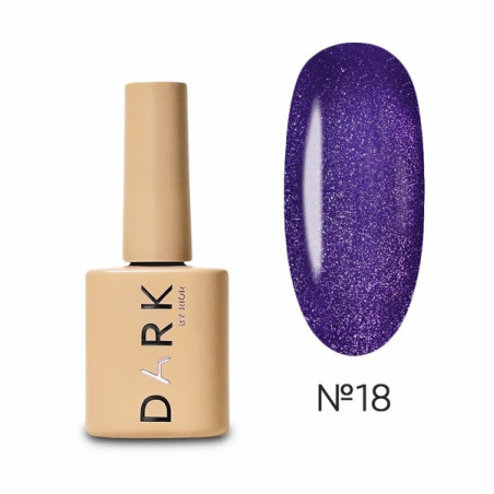 Esmalte Semipermanente Ojo de gato 18  Dark, azul, 6ml