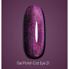 Esmalte Semipermanente Ojo de gato 21 Dark, rosa violeta, 6ml