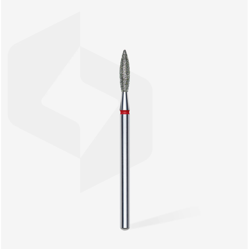 Fresa de diamante "Llama" Punta, Roja 2,3 mm, STALEKS