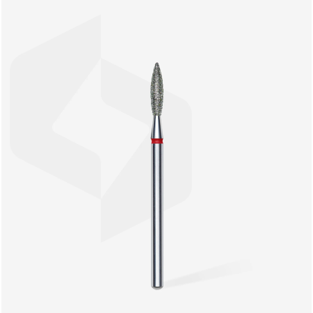 Fresa de diamante "Llama" Punta, Roja 2,3 mm, STALEKS