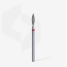Fresa de diamante "Llama" Punta, Roja 2,3 mm, STALEKS