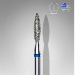 Fresa de diamante "Llama" Punta, Azul 2,3 mm, STALEKS