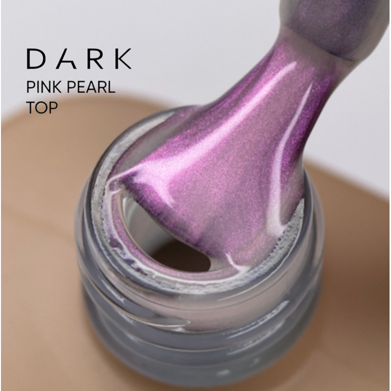 Top Pink Pearl Dark con efecto rosa perlado nacarado, sin capa adhesiva, 10ml