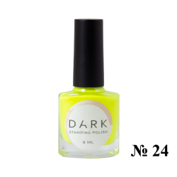 Esmalte Stamping Dark 24, Amarillo neón, 8ml